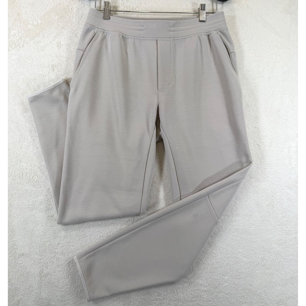 Lululemon GridLiner Fleece Jogger Sweatpants Size M Heathered Dove Grey M5AF7S